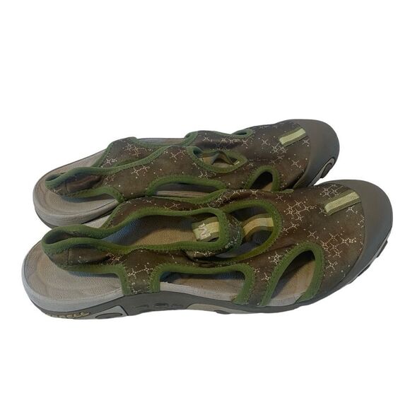 Merrell Army Green Canvas Water/Hiking Shoe in Ladies Size 8 - Picture 4 of 7